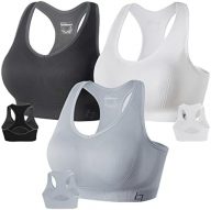 FITTIN Racerback Sports Bras for Women – Padded Seamless Support Bra for Yoga Gym Workout Fitness