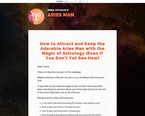 Aries Man Secrets Books by Relationship Astrologer Anna Kovach » Books
