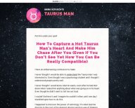 Taurus Man Secrets by Relationship Astrologer Anna Kovach