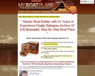 MyBoatPlans® 518 Boat Plans – High Quality Boat Building Plans – Learn How To How To Build A Boat Now