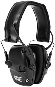 Howard Leight Impact Sport Electronic Earmuff, Med/Large, Black (R-02524)