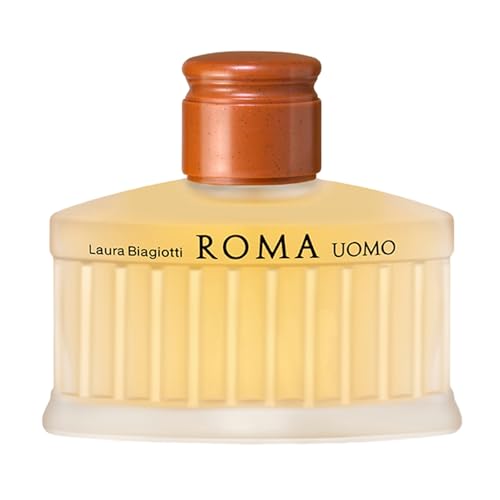 Laura Biagiotti Roma for Men – Classic and Elegant Scent – Opens with Grapefruit, Bergamot and Basil – Reveals Your Seductive and Masculine Side – Perfect for Date Night – 4.2 oz EDT Spray