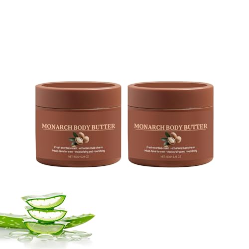 Crowned Skin Body Butter for Men，Long-lasting fragrance, fast absorption, moisturizing, non-greasy, natural ingredients, cologne body lotion, enhance men’s charm 5.29oz (2)