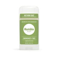 HUMBLE BRANDS Original Formula Aluminum-free Deodorant. Long Lasting Odor Control with Baking Soda and Essential Oils, Lemongrass & Sage, Pack of 1