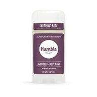 HUMBLE BRANDS Original Formula Aluminum-free Deodorant. Long Lasting Odor Control with Baking Soda and Essential Oils, Lavender and Holy Basil, Pack of 1