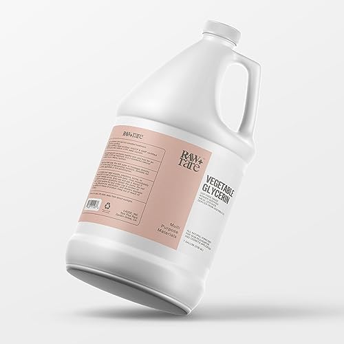Natural Glycerin for Skin and Face, Bulk Gallon (128 fl oz), USP Food Grade/Cosmetic Grade, for Hair, Skin, Crafts, Soap Base Oil – Kosher, Halal and Pharmaceutical Grade