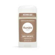 HUMBLE BRANDS Original Formula Aluminum-free Deodorant. Long Lasting Odor Control with Baking Soda, Simply Unscented, Pack of 1
