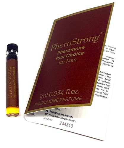 YOUR CHOICE for Men – Pheromones Perfume for Men – Long Lasting Scent – Infused Cologne Pheromones – Lavande, lemon, Madagascar vanilla – 0.034 fl.oz / 1 ml