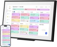 15.6 inch Wall Planner Digital Calendar Electronic Calendar Chore Chart,Smart Touchscreen Full HD Interactive Display for Family Schedules,Wall/Desk Mountable for Seamless Scheduling/Organizing