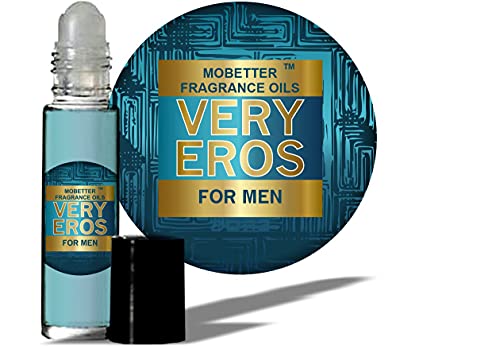 Very Eros Men Cologne Body Oil, Travel Size – Long Lasting Fragrance, Inspired By Eros Men