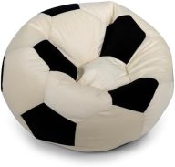 Big Joe Sports Ball Child-Sized Bean Bag Chair for Kids, Soccer Ball Plush, Ultra-Soft Lightweight Polyester Blend, 2.5 Foot Refillable
