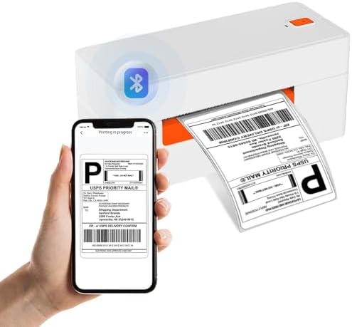 Pixpulsu A81-Pro 4×6 Thermal Label Printer, Wireless Bluetooth Shipping Label Maker for Fast Ecommerce Shipping, Compatible with Amazon, Ebay, Shopify, Small Business, iOS/Android/Windows