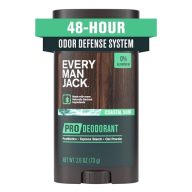Every Man Jack Men’s Pro Deodorant – 48-Hour Odor Defense Blend – Aluminum Free – Contains Postbiotics, Tapioca Stach & Oat Powder – Coastal Surf Scent – 2.6 oz – 1 Pack