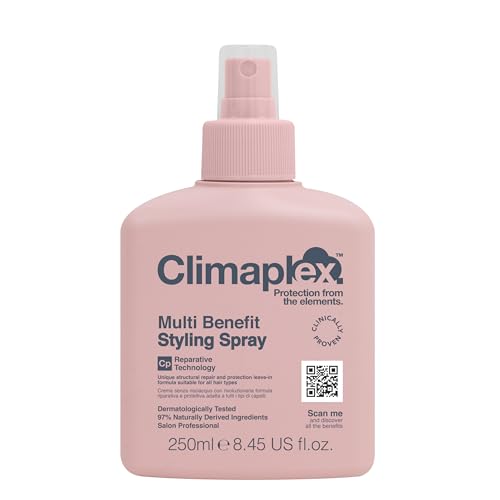 Climaplex Multi Benefit Styling Spray – Anti-Humidity Frizz Control – Helps Strengthen and Prevent Heat Damage – Contains Detangling Benefits – Infused with Coconut, Avocado and Shea Butter – 8.45 oz