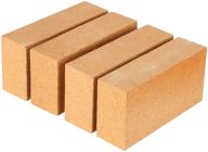 4-Pack High Temp Firebricks 3000°F Insulating 9″x4.5″x2.5″Fireclay Refractory Bricks for Pizza Oven, Wood Stove, Forge Durable Heat Fireplace, Steel Kiln