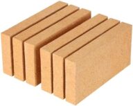 6 Pack High Temp Firebricks 3000°F Insulating – 9″x4.5″x1.25″Fireclay Refractory Bricks for Pizza Oven, Wood Stove, Forge Durable Heat Fireplace, Steel Kiln