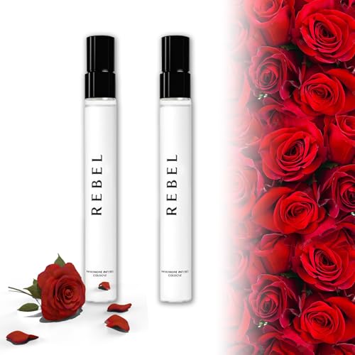 Rebel Cologne for Men, Rebel Alloura Phero_mone Cologne, 2025 New Alloura for Men, Alloura Perfume, Confidence-Boosting Long Lasting Fragrance(2PCS)