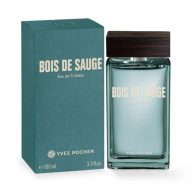 Yves Rocher Bois de Sauge Eau de Toilette for Men Long Lasting Fragrance 100 ml./3.3 fl.oz.