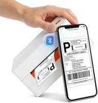GeekWavix A81-Pro 4×6 Wireless Bluetooth Thermal Shipping Label Printer,Portabel Label Printer Maker for Fast Ecommerce Shipping, Compatible with Amazon, Ebay iOS/Android/Windows etc