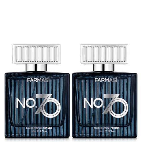 FARMASI 2-Pack NO.70 Eau de Parfum Men – Distinctive Scent Sophisticated Fragrance Long Lasting Luxury Cologne Bold Aroma Signature Perfume Masculine Essence Day Night Wear