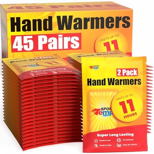 Hand Warmers – Up to 11 Hours of Heat, Super Long Lasting – Easy, All Natural – Air Activated, for Body, Hands & Toes – Odorless Hot Hand Warmer – Sport Temp