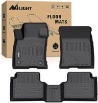 Nilight TPE Floor Mats for Ford Bronco Sport 4-Door 2021 2022 2023 2024 2025 All Weather Custom Fit Heavy Duty Floor Liners