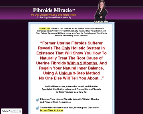 Fibroids Miracle&trade; – OFFICIAL WEBSITE – Heal Uterine Fibroids Naturally