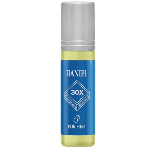 Haniel Pheromone Cologne for Men Roll-On – Aquatic Fresh Cologne,Perfumes de Feromonas para Hombres, Compact Sage & Sea Water Scent, Discreet Confidence for Travel