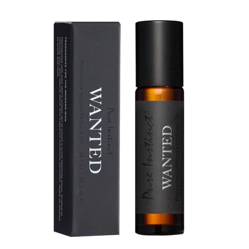 Pure Instinct WANTED The Original Pheromone Infused Essential Oil Perfume Cologne – Men’s Collection – TSA Ready (Roll On Bottle 0.34 Fl. Oz./10.2mL)