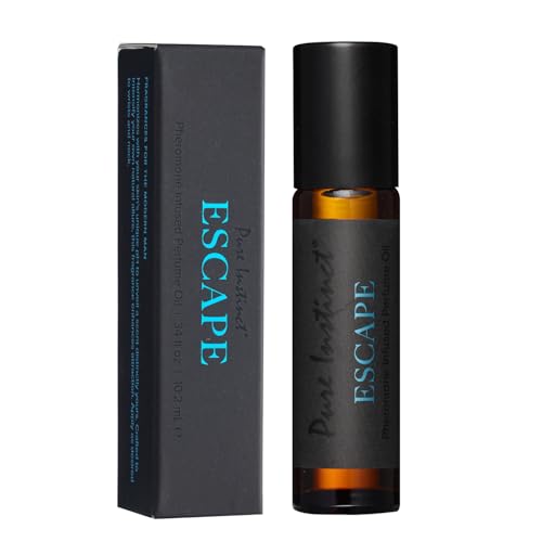 Pure Instinct ESCAPE The Original Pheromone Infused Essential Oil Perfume Cologne – Men’s Collection – TSA Ready (Roll On Bottle 0.34 Fl. Oz./10.2mL)