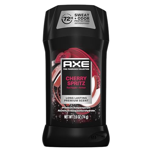 AXE Fine Fragrance Collection Antiperspirant Deodorant for Men Cherry Spritz 72 Hour Sweat & Odor Protection 2.6 oz