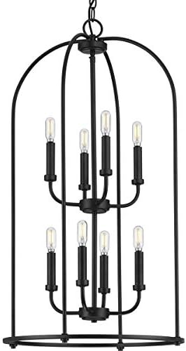 Progress Lighting P500303-031 Leyden Hall & Foyer, 33.00×18.00×18.00, Black