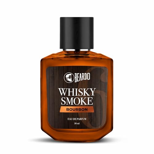 Beardo Bourbon Whisky Smoke Perfume, 50ml | Woody Leathery Scent | Long Lasting | Date Night Fragrance | Gift for Husband/Boyfriend | Valentine’s Day
