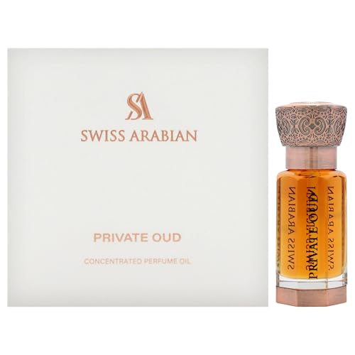 Swiss Arabian Private Oud – Luxury Products From Dubai – Long Lasting, Addictive Personal Perfume Oil Fragrance – A Seductive Signature Aroma – 0.4 Oz | Long Lasting, Addictive, Fragrance