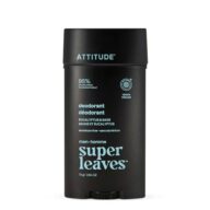 ATTITUDE Aluminum-Free Deodorant for Men, 95% Natural Origin Ingredients, EWG Verified, Plant Based Odor Control, With Baking Soda, 2.64 Oz