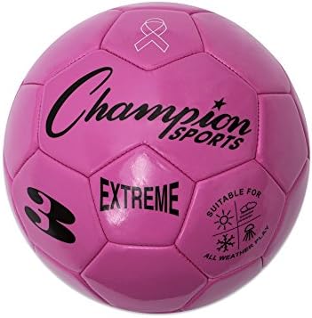 Champion Sports Extreme Series Soccer Ball – Sizes 3, 4, 5, Soft Touch, All Weather, High Air Retention, Youth & Adult League Balls for Training, Games, Outdoor & Indoor Play, Multiple Colors