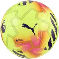 Puma Unisex Orbita Match Premiere League Soccer Ball (FIFA Quality), Fluo Yellow-Multicolor AH25, 5 Puma Orbita Match Pl Lights (FIFA Qualit