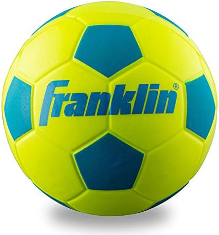 Franklin Sports Kids Foam Soccer Ball – Mini Soft Foam Youth Soccer Ball – Indoor + Outdoor Toy Soccer Ball for Kids – Probrite 6.5″ Mini Foam Ball – Soft Backyard + Practice Toy Ball – Yellow