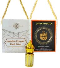 LEVENMOOI JAVADHU POWDER REAL ATTAR 3ml with bag attar for Suitable for Daily uses, Occasions & parties long lasting Fragrance roll on Perfume Oil Leak proof available in travel size for unisex.