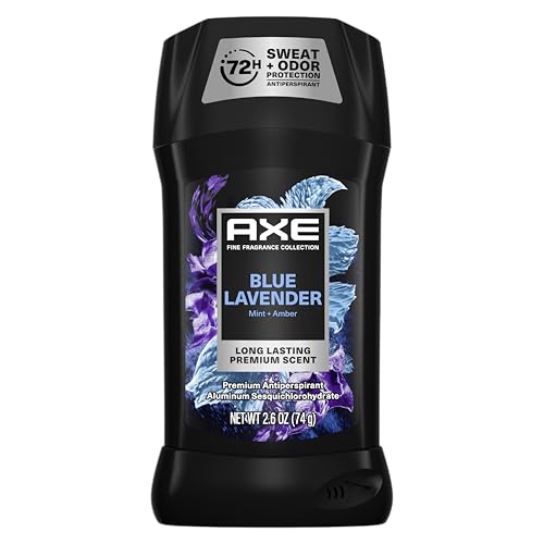 AXE Fine Fragrance Collection Antiperspirant Deodorant for Men Blue Lavender 72 Hour Sweat & Odor Protection 2.6 oz