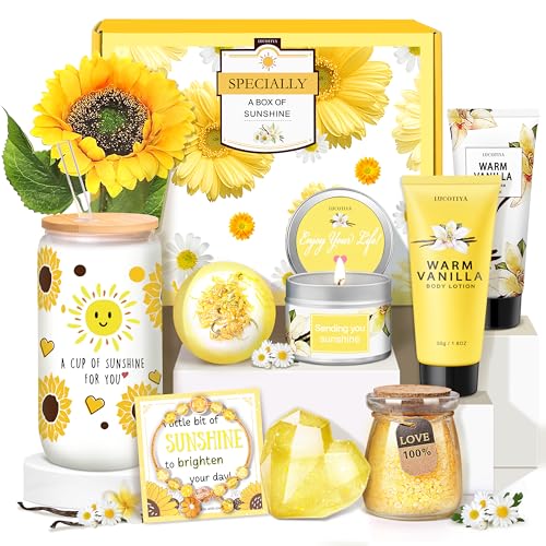 Gifts for Women,Bath and Body Gift 10 pcs Warm Vanilla Self Care Set for Friends,Her,Bestie,Mom,Wife Christmas Birthday Gifts