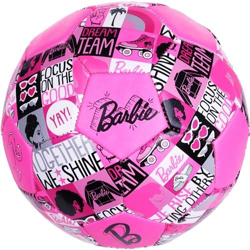 Barbie Soccer Ball Sizes 3, 5, Officially Licensed Futbol for Boys and Girls Soccer Players
