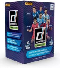 2024/25 Panini Donruss Soccer 6-Pack Blaster Trading Card Box (Blaster Exclusive Red Cubic Parallels)