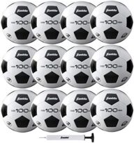 Franklin Sports Soccer Balls – Youth & Adult – Sizes 3, 4 & 5 – Single & Bulk Packs – Black & White