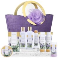 spa luxetique Gift Baskets for Women, Spa Gifts for Women – 10pcs Lavender Bath and Body Sets with Body Lotion, Bubble Bath, Relaxing Spa Sets, Birthday Valentine’s Day Gifts for Her