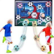 Soccer Ball Game Set for Kids: Indoor Outdoor Backyard Toss Soccer Goal Game with Balls, Sports Toys and Gift for Kids Boys Girls for 3 4 5 6 7 8 Year Old Boy Toys Birthday Christmas Grandkids