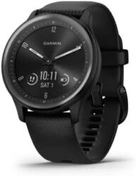 Garmin vivomove Sport, Hybrid Smartwatch, Health and Wellness Features, Touchscreen, Black