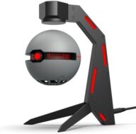 SK2 Magnetic Levitation Bluetooth Speaker Amazing Sci-Fi Gifts for Men Aluminum Alloy Base Type-C Charging Port Desktop Decoration for Science Fiction Fans (RED Light)