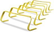 SKLZ 6X Ultra Durable Agility Hurdles – for Athletes of All Skill Levels,6pk of 6-in Tall Hurdles,Bright Yellow Color,Made of Durable, Composite Materials,Easy to Set up & Transport,Comes w/Carry Bag