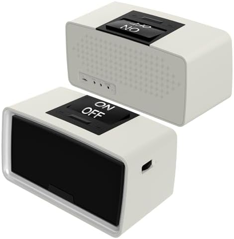 Simple Music Player for Elderly, Easy Audiobook Player with 32GB TF Card & Card Reader for Dementia, Alzheimers, Visually Impaired, Low Vision Patients, Wired – GrayishWhite